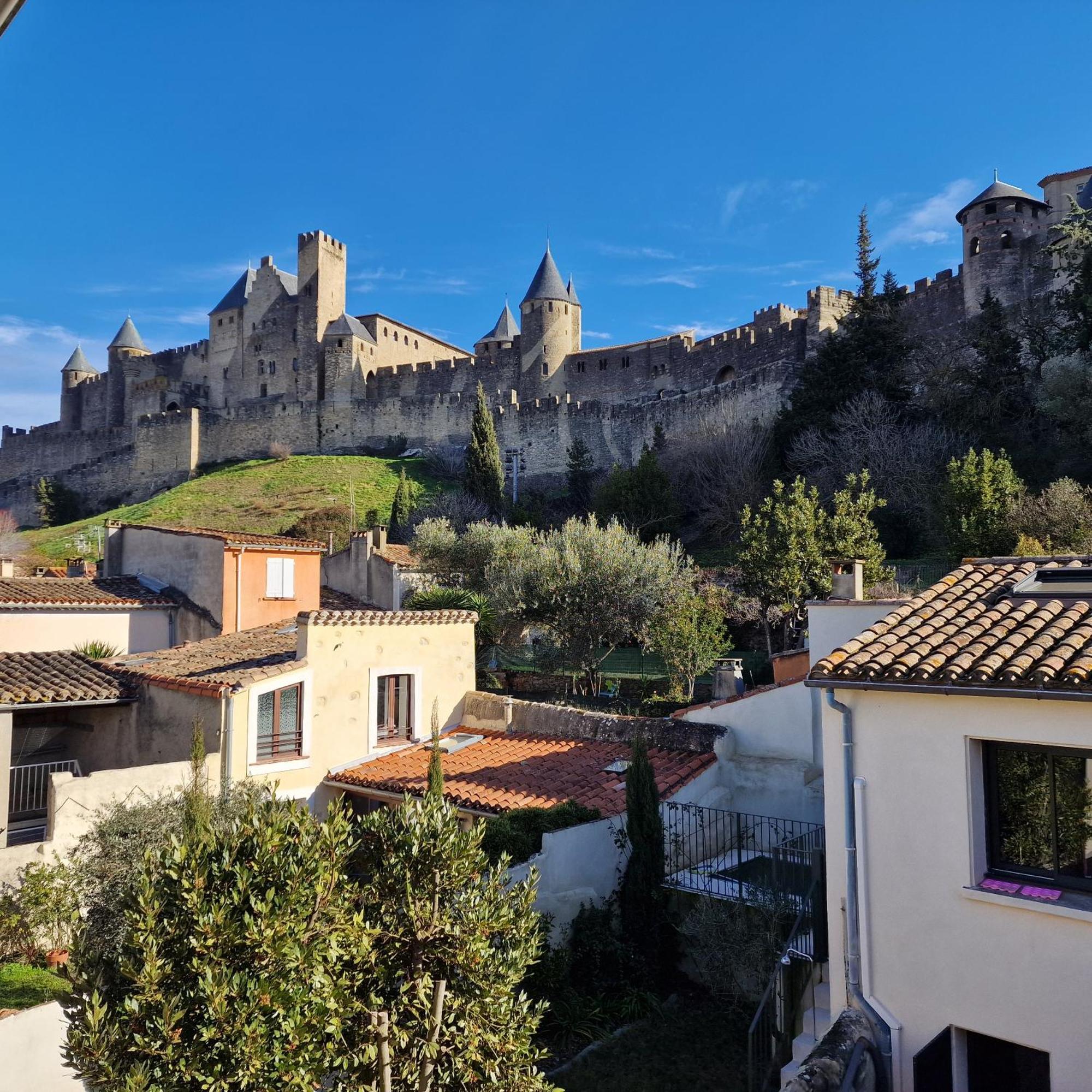 Montez Au Creneau, Face A La Cite Vue Sublime Daire Carcassonne Dış mekan fotoğraf